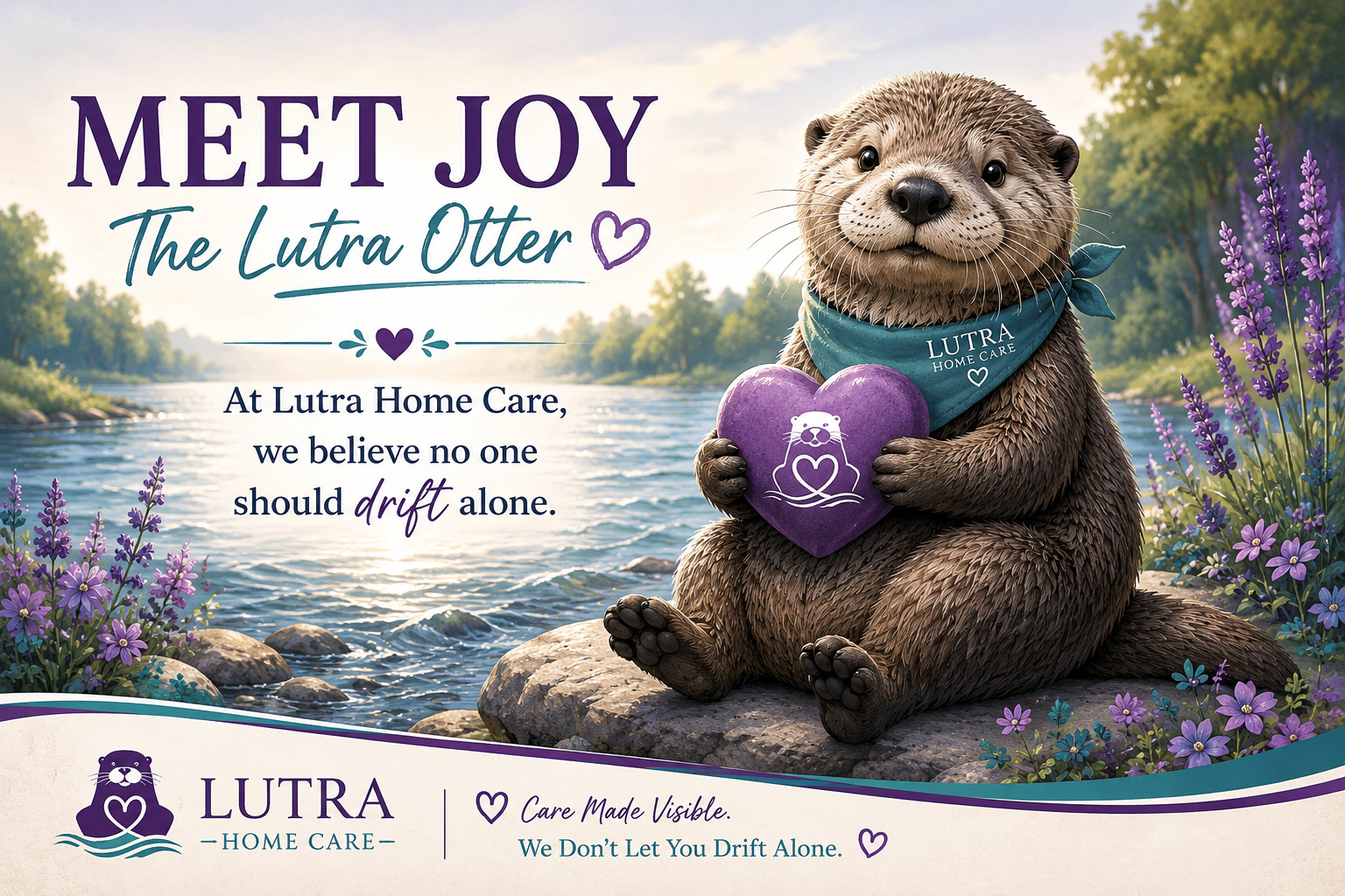 joy the lutra otter graphic